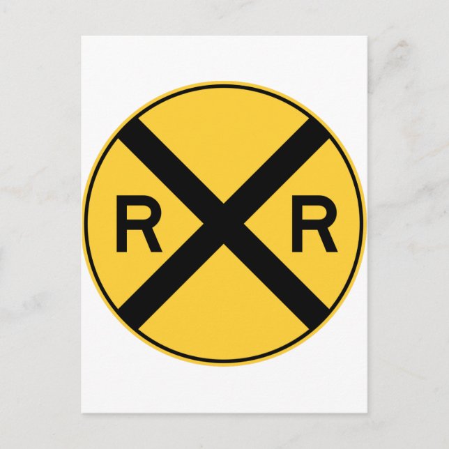 Railroad Crossing Postcard (Front)