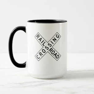 Railroad Crossing Railway Mug
