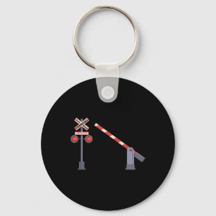 Railroad Crossing Rrier Sign Halloween Costume Diy Key Ring