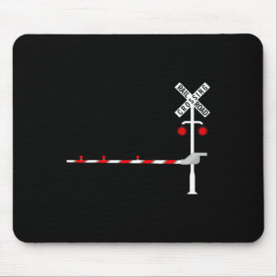 Railroad Crossing Rrier Sign Halloween Costume Diy Mouse Mat