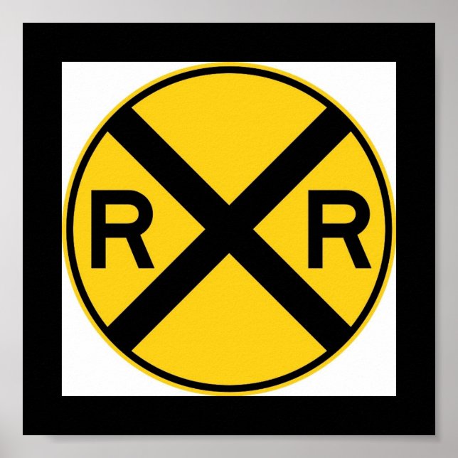 Railroad Crossing Sign (Front)