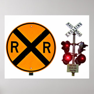 Railroad Crossing Sign & Signals
