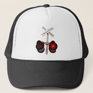 Railroad Crossing Signals Trucker Hat
