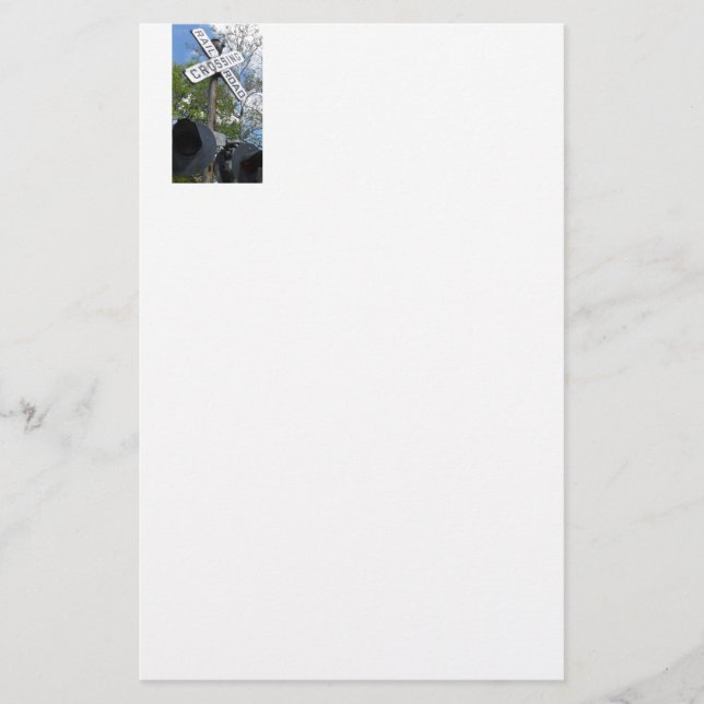 Railroad Crossing Stationery (Front)