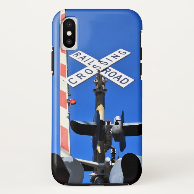 Railroad Crossing With Gate in Colour Case-Mate iPhone Case (Back)