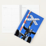 Railroad Crossing With Gate in Colour Planner<br><div class="desc">This planner featuring railroad crossing with gate is perfect for anyone who works fora railroad and/or is a railfan plus this item is great for year round gift giving.</div>