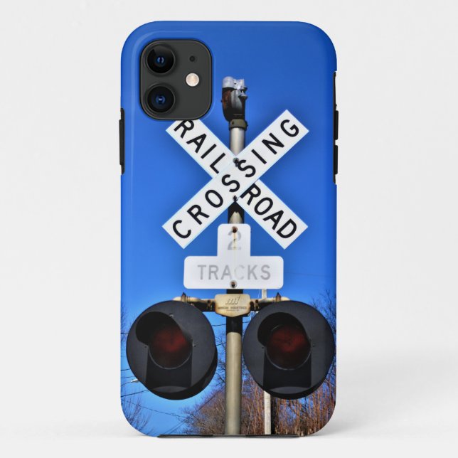 Railroad Crossing With Mechanical Bell Case-Mate iPhone Case (Back)