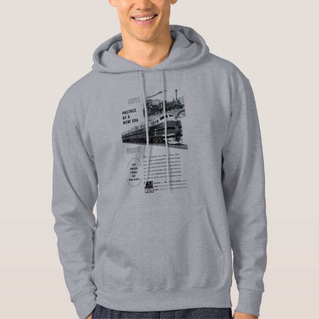 Railroad Diesel 1948 Electro Motive Hoodie (Front)