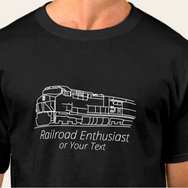 Railroad Enthusiast Diesel Train Locomotive Fan    T-Shirt (Creator Uploaded)