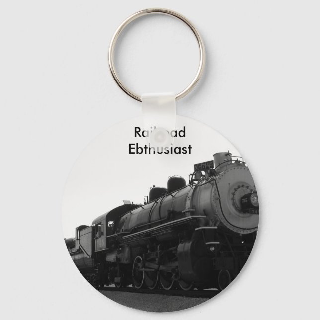 Railroad Enthusiast Key Ring (Front)