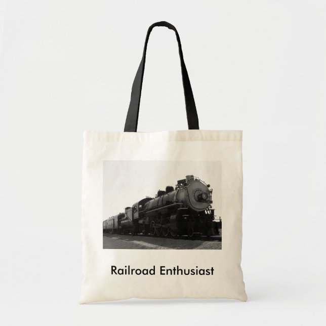 Railroad Enthusiast Tote Bag (Front)