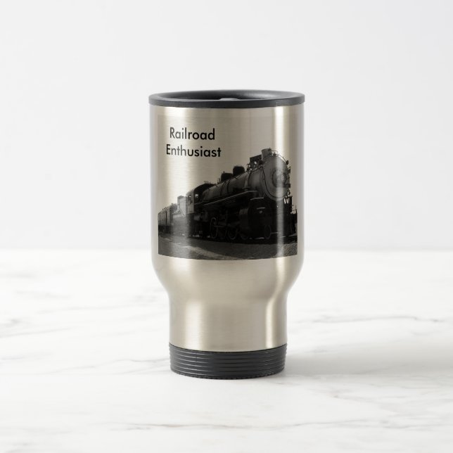 Railroad Enthusiast Travel Mug (Center)
