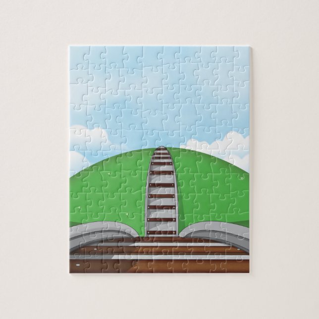 Railroad Jigsaw Puzzle (Vertical)