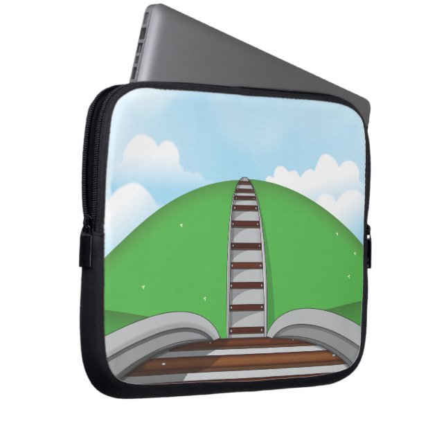 Railroad Laptop Sleeve (Front Right)