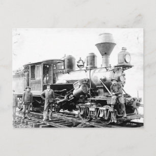 Railroad Locomotive - Vintage Photo Postcard