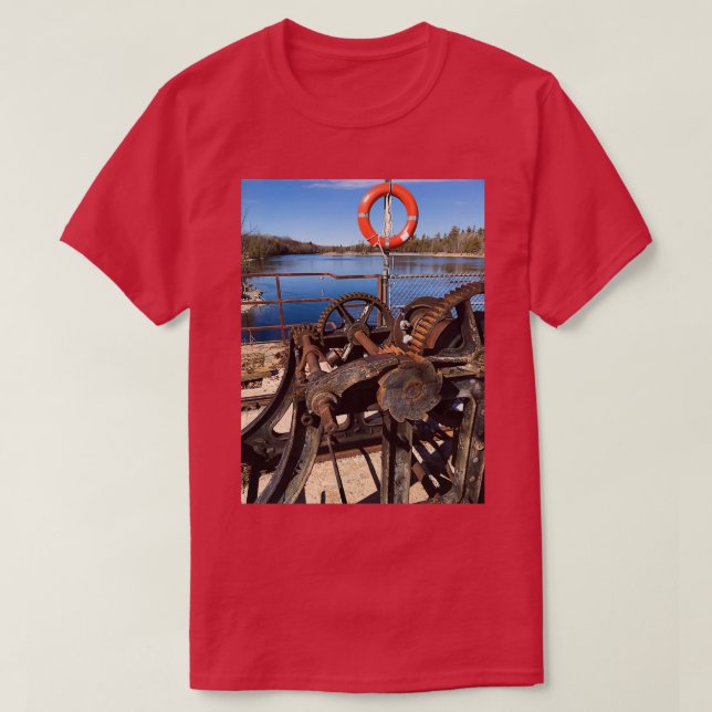 Railroad Machinery River T-Shirt (Design Front)