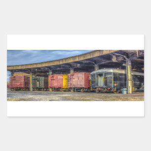 Railroad Museum Rectangular Sticker
