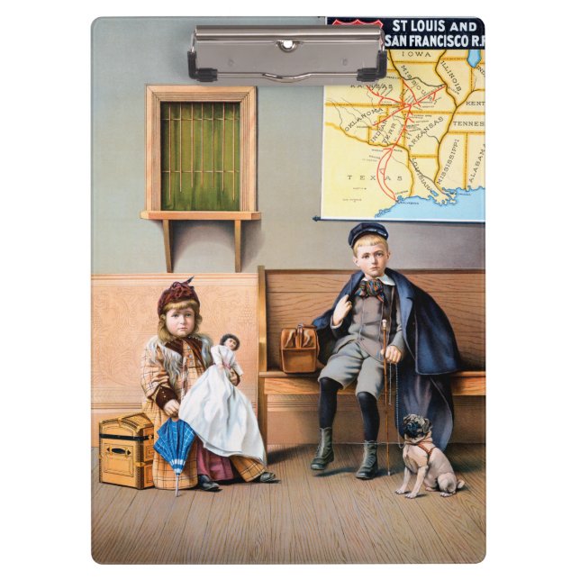 RAILROAD POSTER, 1898 CLIPBOARD (Front)