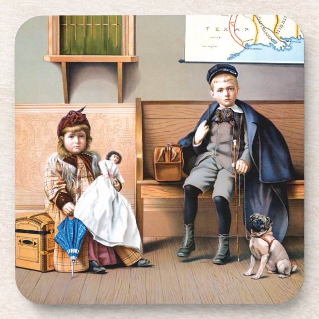 RAILROAD POSTER, 1898 COASTER (Front)