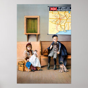 RAILROAD POSTER, 1898 POSTER