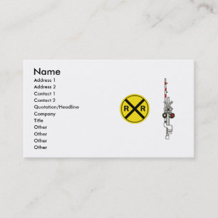 Railroad Professional or Railfan Business Card