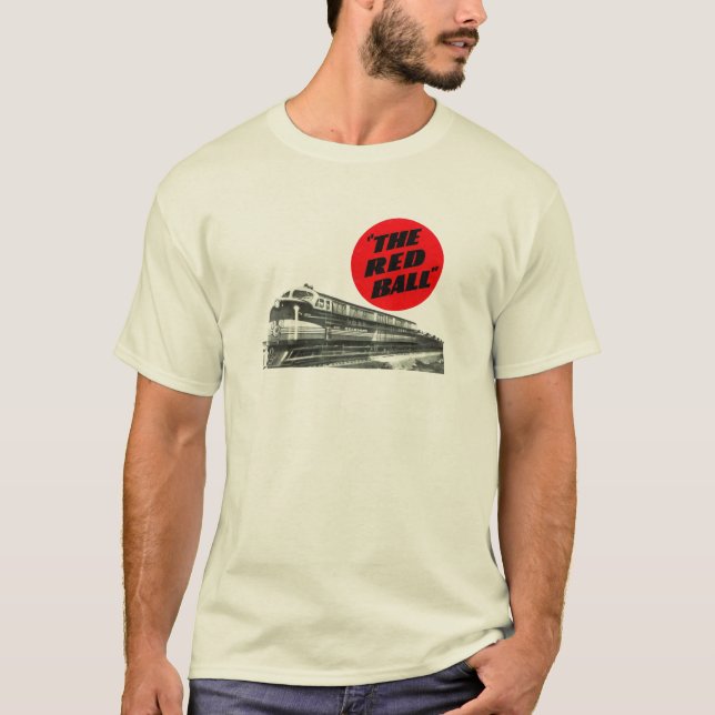 Railroad Red Ball Express Train T-Shirt (Front)