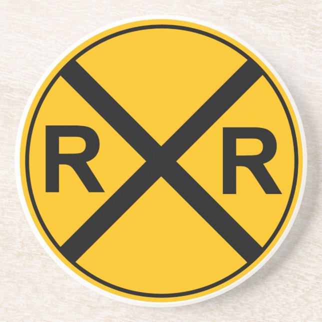 Railroad Sign Coaster (Front)