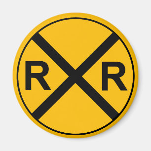 Railroad Sign Magnet