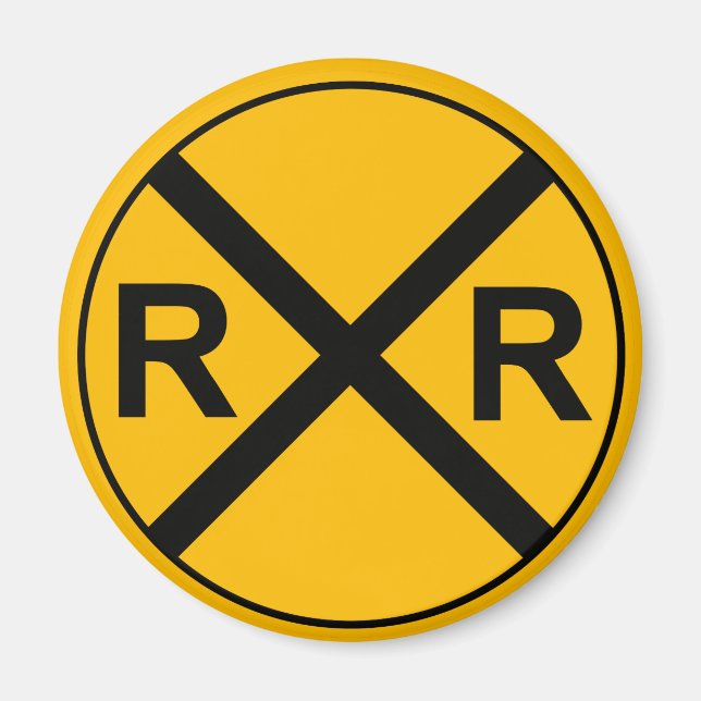 Railroad Sign Magnet (Front)