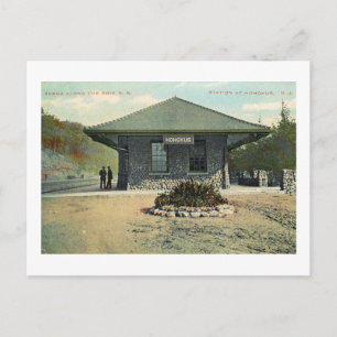 Railroad Station, Ho Ho Kus, New Jersey Vintage Postcard