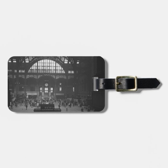 Railroad Station Luggage Tag (Front Horizontal)