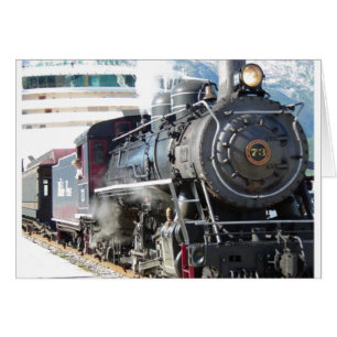 Railroad Steam Engine Card