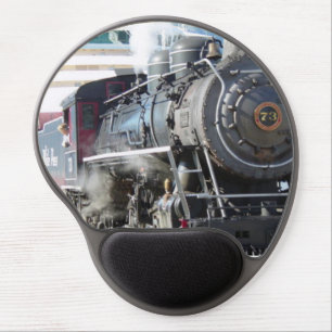 Railroad Steam Engine MousePad Gel Mouse Mat