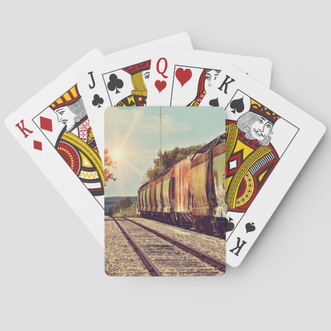 Railroad Themed Playing Cards (Back)