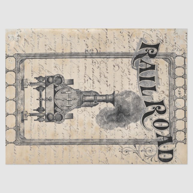 Railroad Tissue Paper (Front)