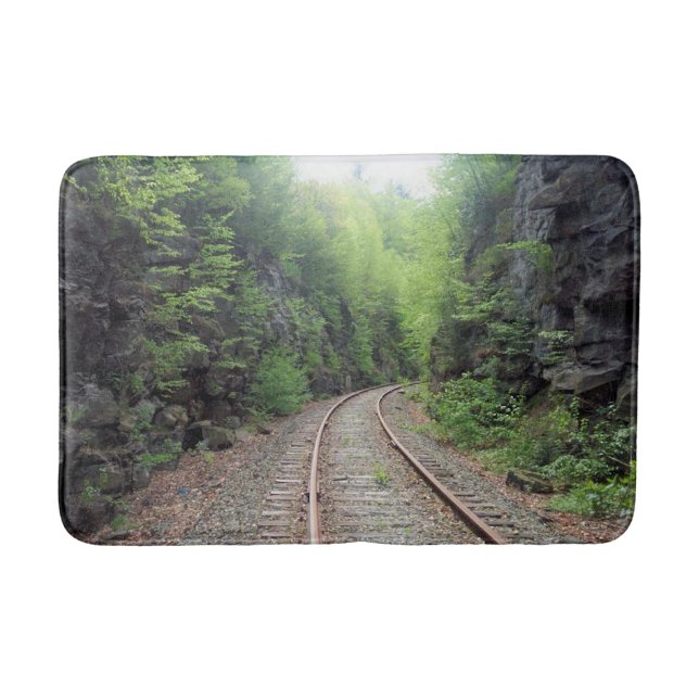 Railroad Tracks Bath Mat (Front)