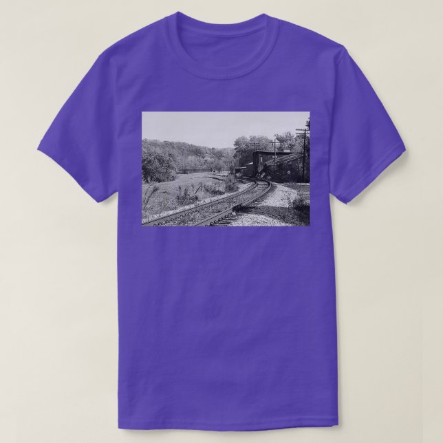 Railroad Tracks in Galena T-Shirt (Design Front)