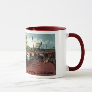 Railroad Tracks Mural 1910 Mug