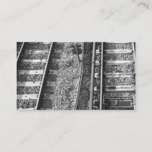 Railroad Tracks Picture. Business Card
