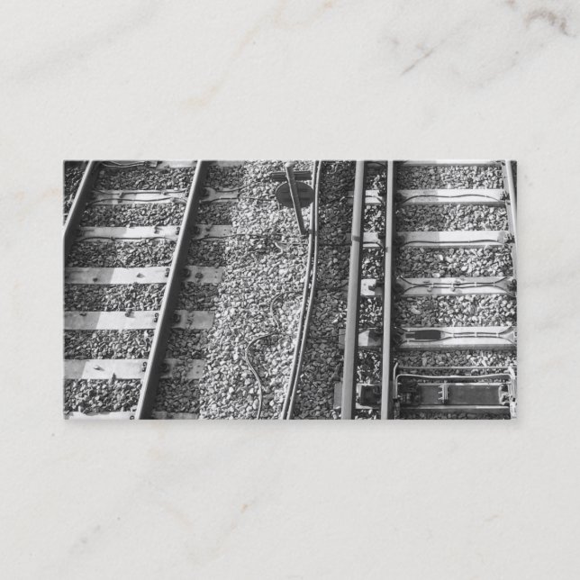 Railroad Tracks Picture. Business Card (Front)