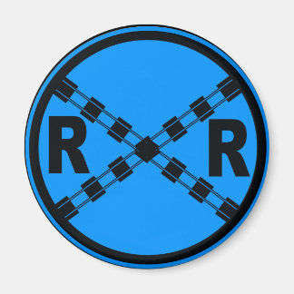 Railroad Traffic Street Sign Magnet