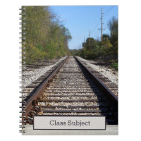 Railroad Train Tracks Photograph with Subject