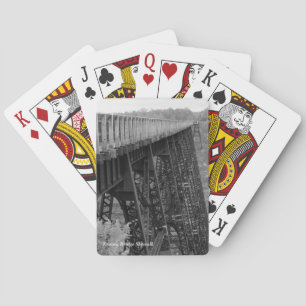 Railroad Train Trussel Kinzua Bridge Skywalk Playing Cards