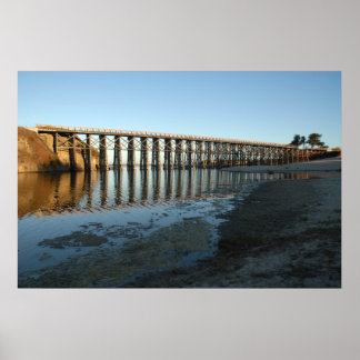 Railroad trestle poster