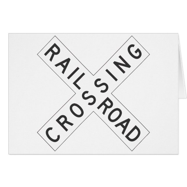 RailroadCrossing Sign (Front Horizontal)