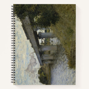 Railway Bridge at Argenteuil (Railroad) (by Monet) Notebook