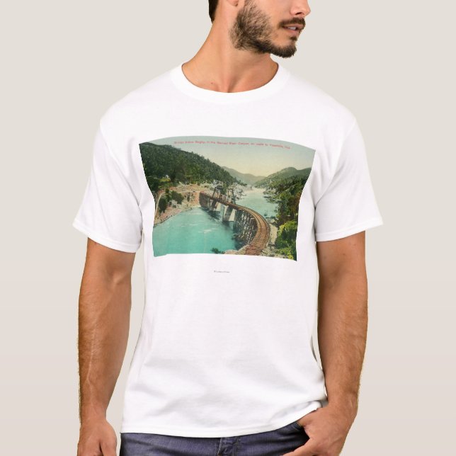 Railway Bridge over Merced River T-Shirt (Front)
