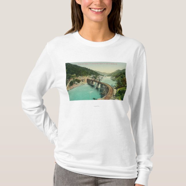 Railway Bridge over Merced River T-Shirt (Front)