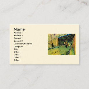 Railway Bridge over Montmajour by Vincent van Gogh Business Card