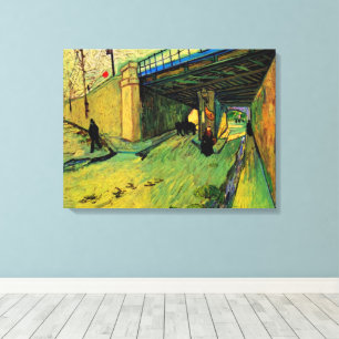 Railway Bridge over Montmajour by Vincent van Gogh Canvas Print